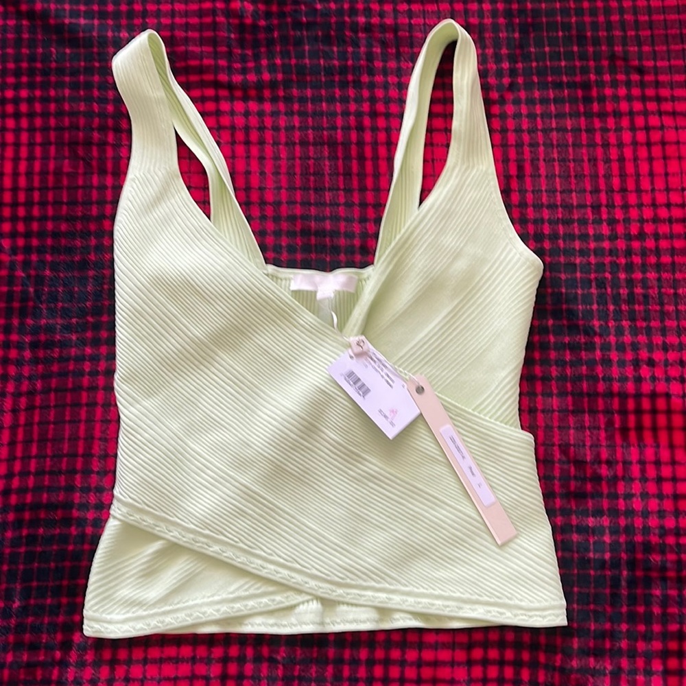 Jonathan Simkhai Pear Green Top NTW